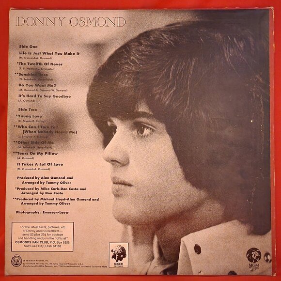 Donny Osmond – Alone Together (1973) Vinyl LP - Picture 2 of 3